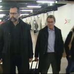 Artur Mas y Marta Pascal a su llegada a Bruselas