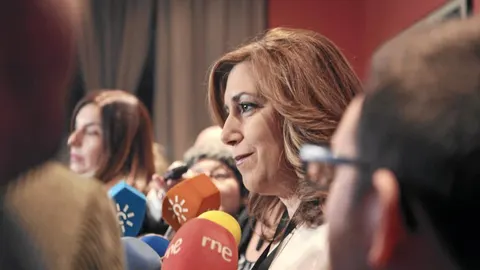 La presidenta de la Junta de Andalucía, Susana Díaz, ayer en Bruselas