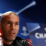 El entrenador del Real Madrid, Zinedine Zidane, en rueda de prensa