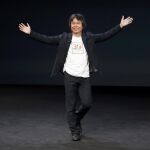 Shigeru Miyamoto, de Nintendo, durante el acto de Apple del pasado miércoles