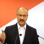 El portavoz en las Cortes de Ciudadanos, Luis Fuentes, informa sobre los presupuestos para 2018