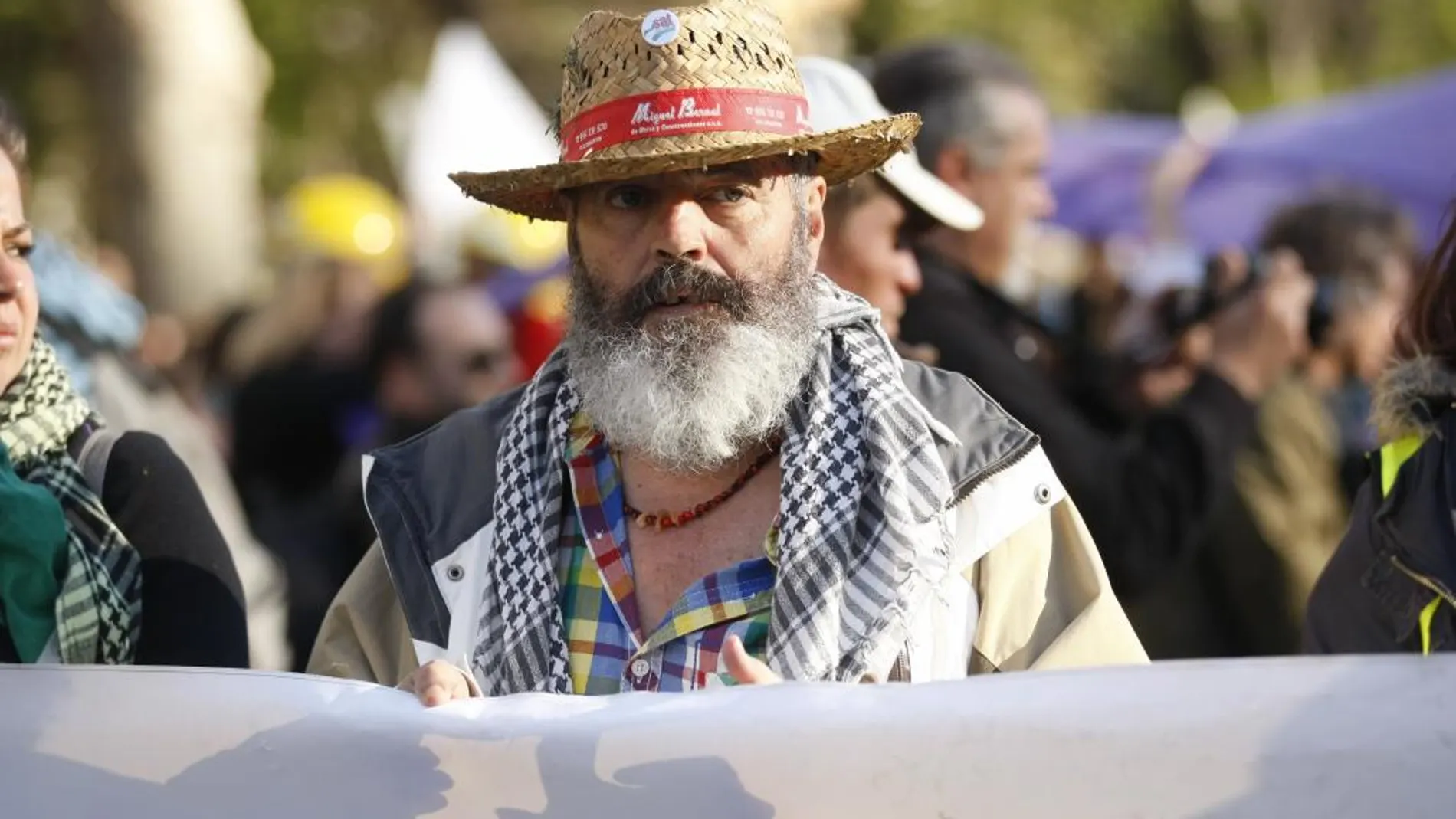 Juan Manuel Sánchez Gordillo, en una manifestación de 2014.