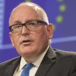 El comisario europeo y vicepresidente primero de la Comisión Europea, Frans Timmermans. EFE/Stephanie Lecocq