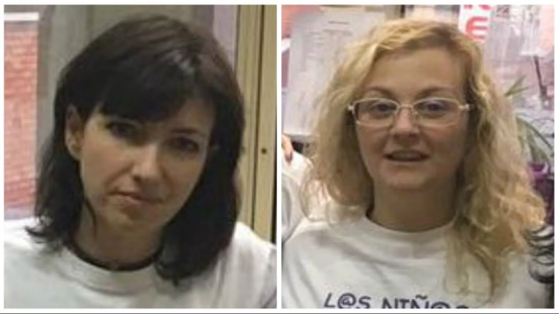 A la izquierda, Patricia, detenida hoy. A la derecha, María Sevilla, dtenida hace un mes por secuestrar a su hijo.