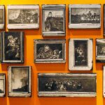 La Real Academia de Bellas Artes de San Fernando dedica la exposición más importante que se ha hecho sobre la obra de Jean Laurent. En la imagen, daguerrotipos de la pintura negra de Goya