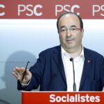 El primer secretario del PSC y candidato a la reelección, Miquel Iceta
