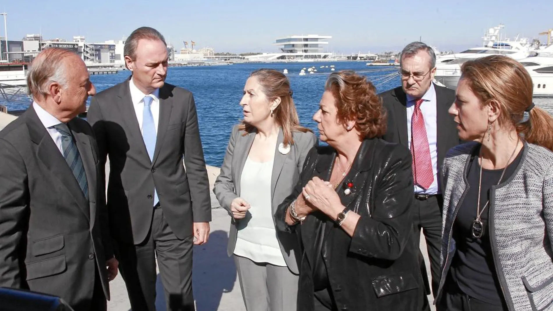 Aznar, Fabra, Pastor, Barberá y De León visitaron ayer los terrenos cedidos al Ayuntamiento