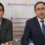El alcalde de Palencia, Alfonso Polanco; y el concejal de Hacienda, David Vázquez, dan cuenta de la Liquidación del Presupuesto Municipal 2017