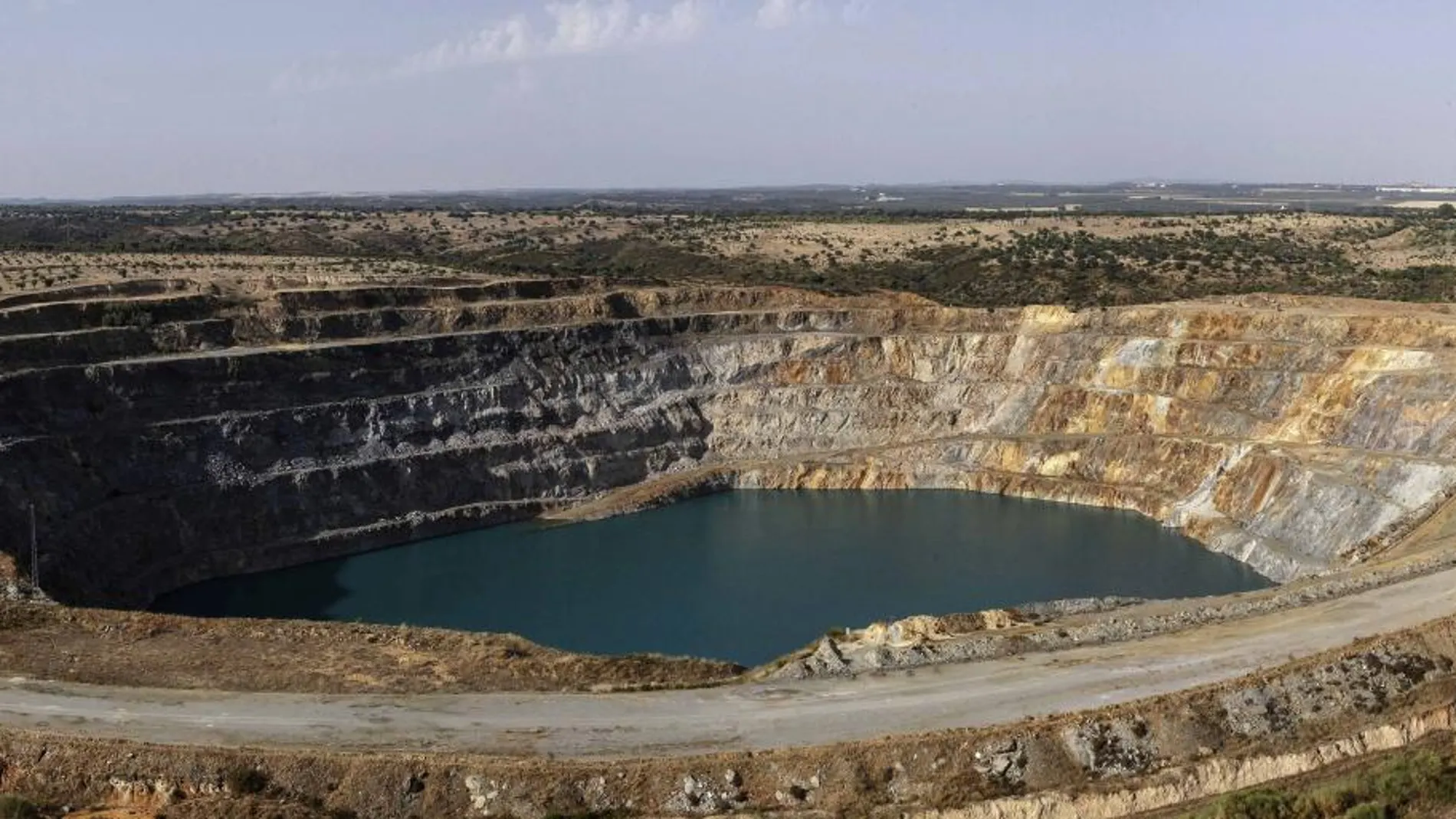Vista de la mina sevillana de Aznalcóllar (Foto: Manuel Olmedo)