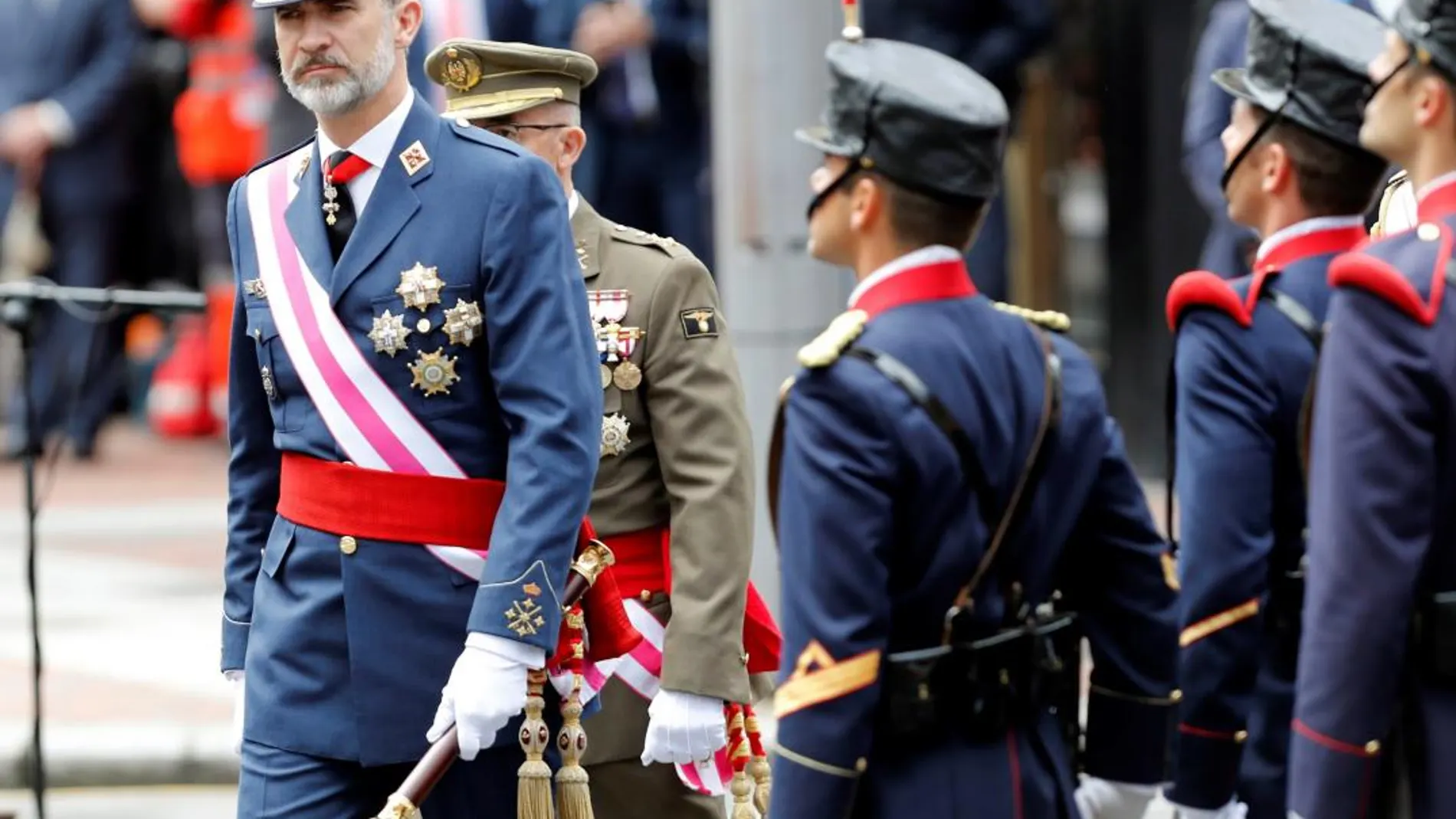 El rey Felipe preside hoy el acto central del Día de las Fuerzas Armadas que se celebra en Logroño / Efe