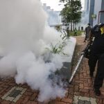 Labores de fumigación para prevernir la propagación del zika