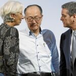 La directora del FMI, Christine Lagarde, durante la asamblea anual, en Indonesia
