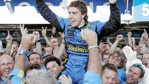 Alonso, en su segundo título mundial en 2006