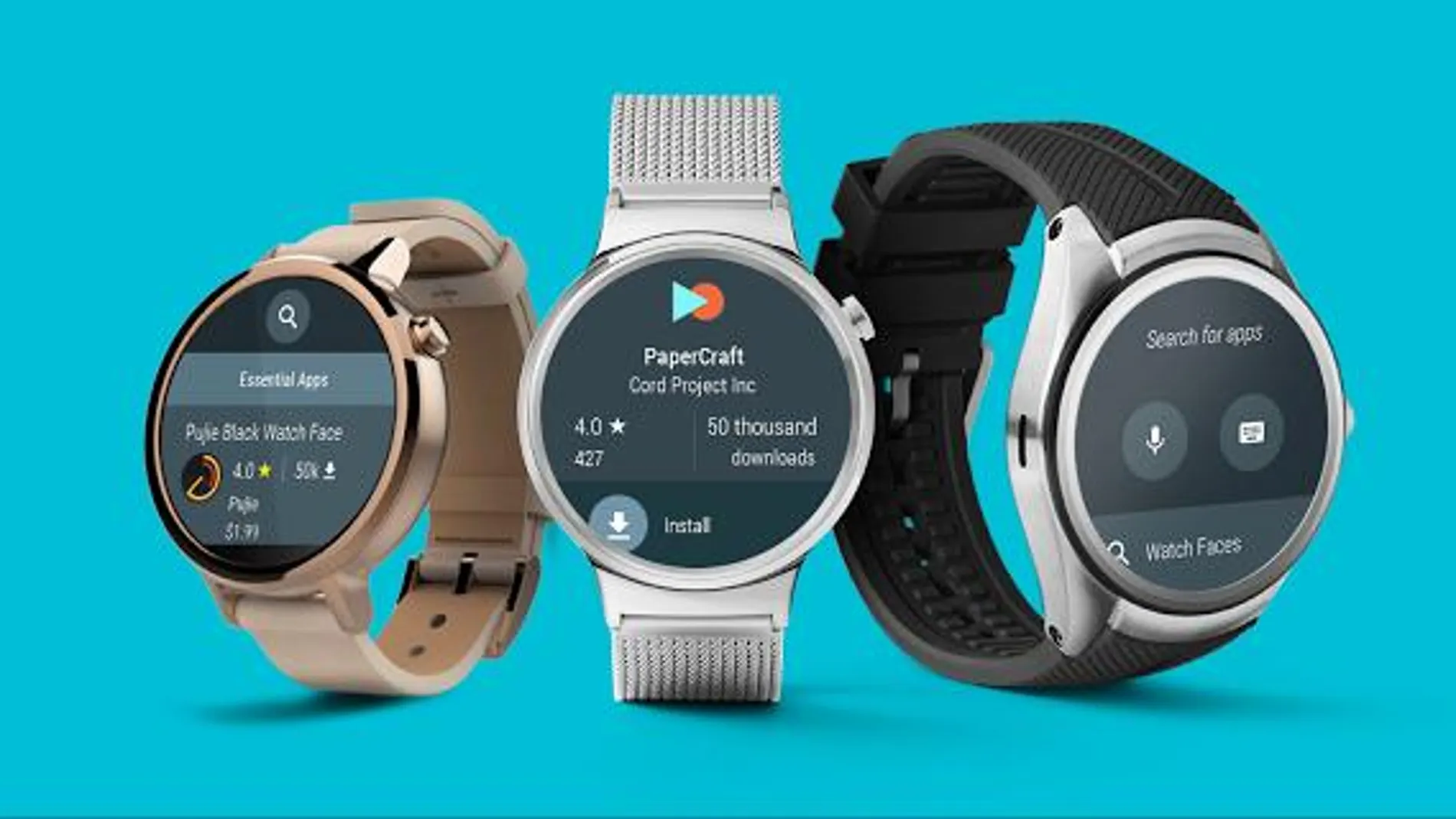 Los relojes con Android Wear tendrán su propia versión de Google Play