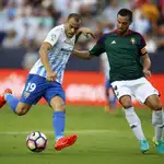  1-1. El Málaga pincha en su debut en La Rosaleda ante un serio Osasuna