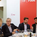 El secretario general del PSOE de Castilla y León, Luis Tudanca, participa en un almuerzo con militantes socialistas de Zamora