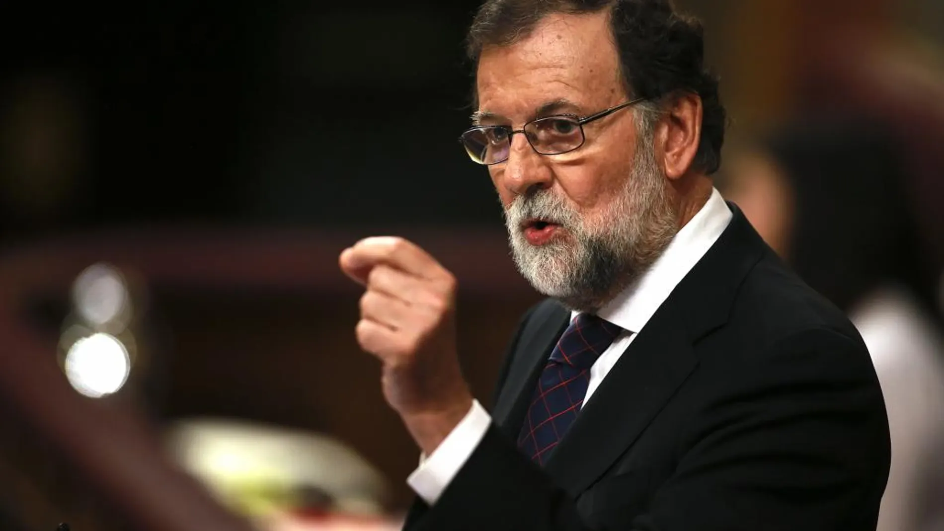 El presidente del Gobierno Mariano Rajoy en el Congreso