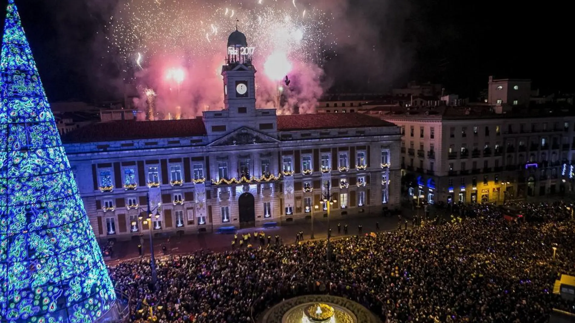 El reloj de la Puerta del Sol / Foto: Efe