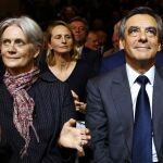 Penelope Fillon al lado de su esposo, el candidato de la derecha francesa a la presidencia
