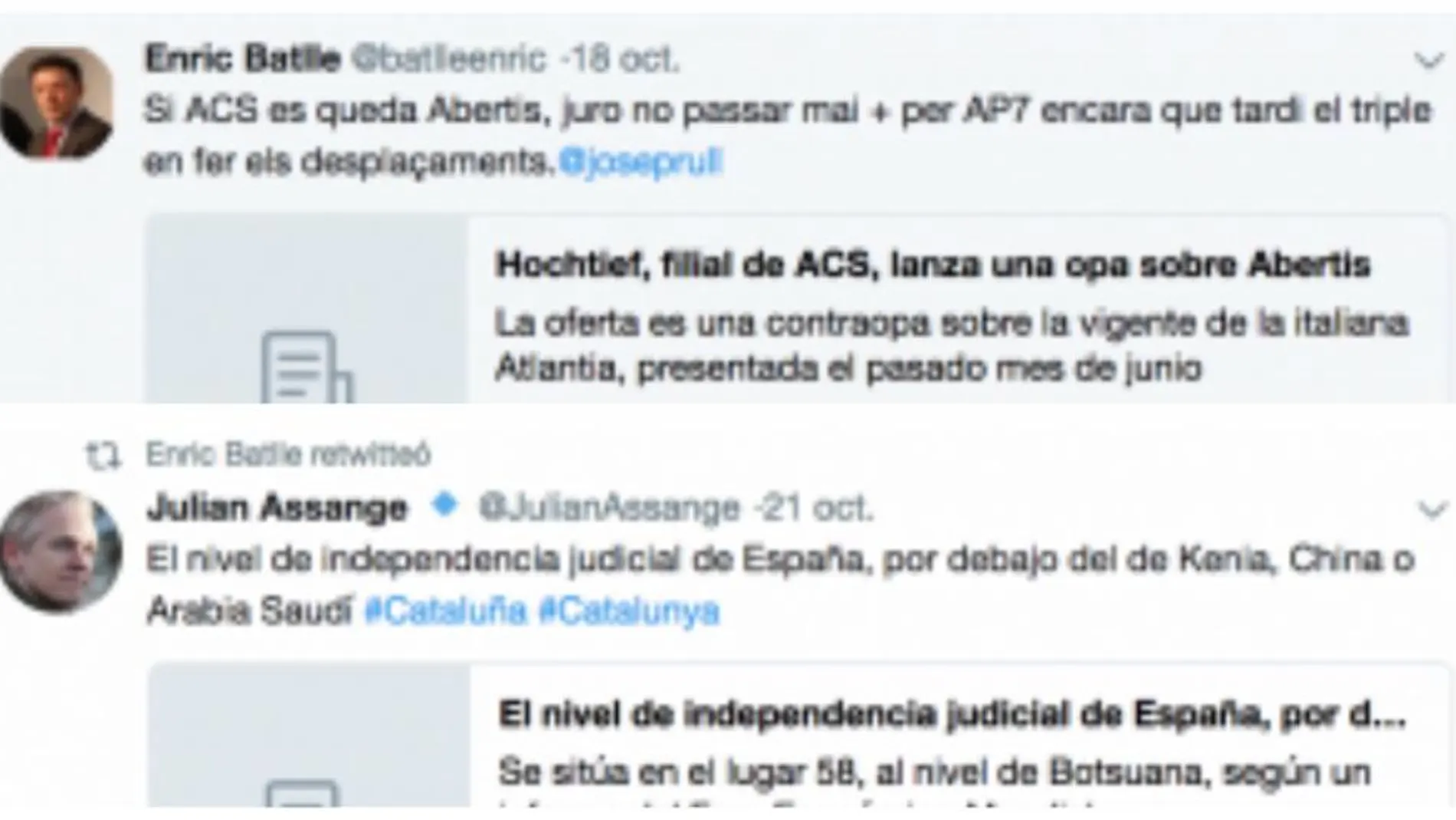 El CEO de Arroz Nomen cierra su cuenta de Twitter por sus mensajes pro independentistas