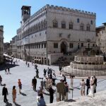 Vista del centro de la ciudad de Perugia, a dos horas de Amatrice