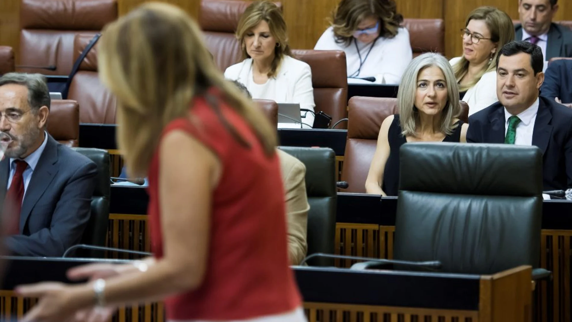 Susana Díaz, en el Parlamento