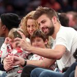 El jugador acudió con su familia a un partido de la NBA