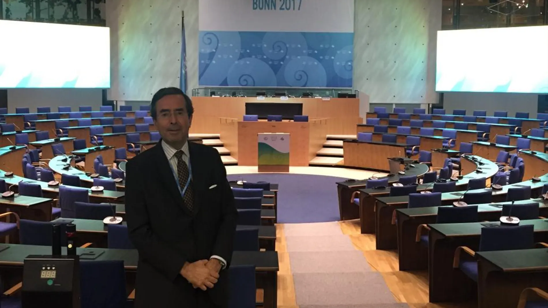 Amalio de Marichalar durante su participación en COP 23 en Bonn
