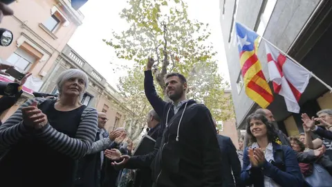 Los ediles de Badalona que el pasado Día de la Hispanidad abrieron las puertas del consistorio
