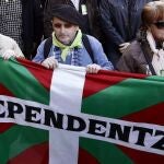 Manifestación en Pamplona por el Aberri Eguna