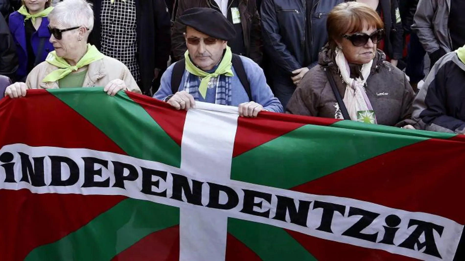 Manifestación en Pamplona por el Aberri Eguna