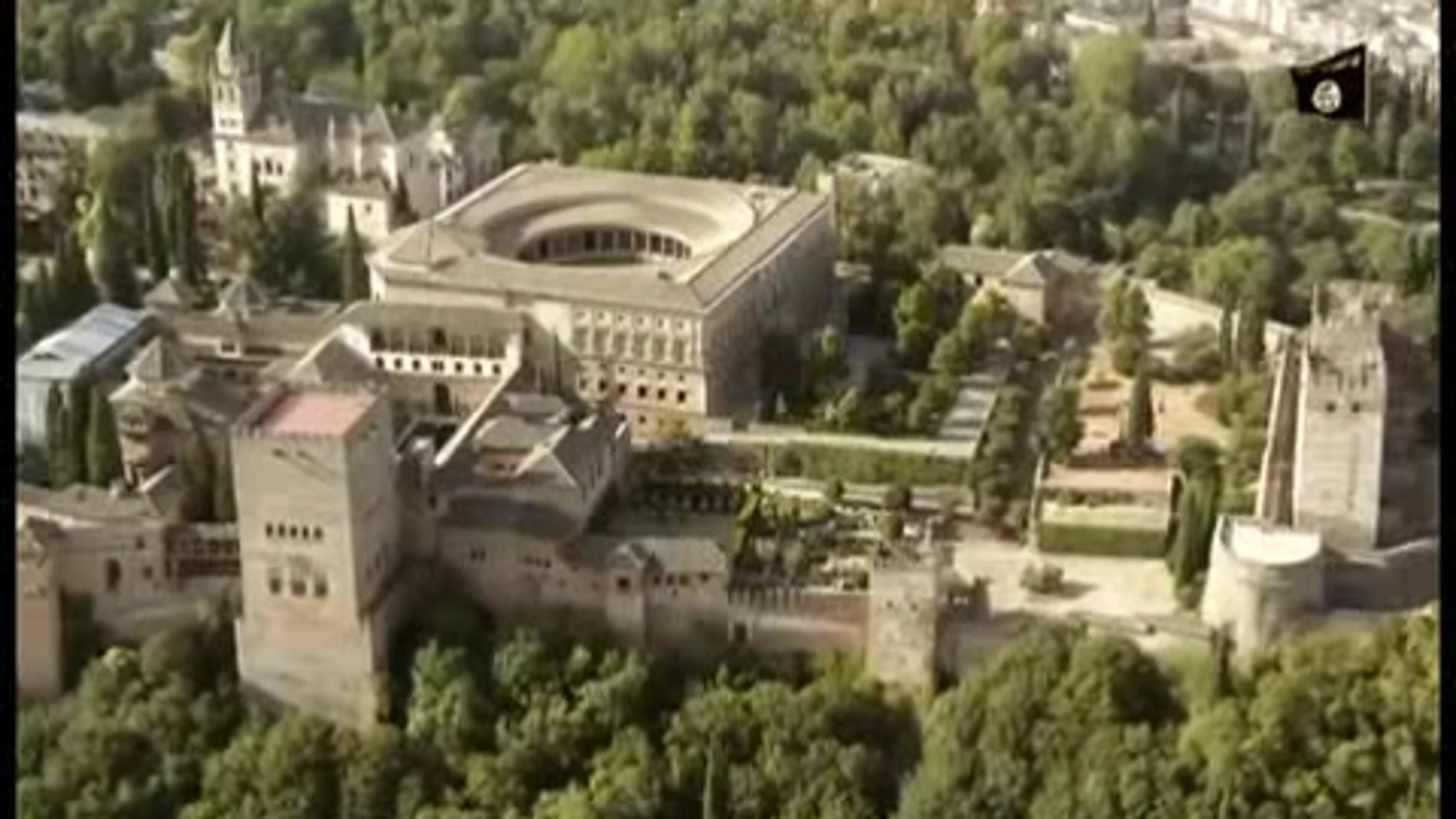 Imagen de la Alhambra en el vídeo hecho público por el Estado Islámico.