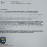 e-mail enviado por la UFP