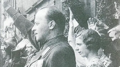 Mafalda de Saboya, junto a su esposo, Felipe de Hesse-Kassel