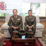 Salgueiro junto a los coroneles Castaño Fernández y Aguado Arroyo