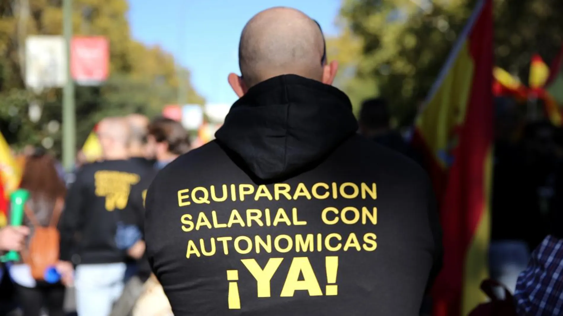 Manifestación a favor de la equiparación en Barcelona /C. Bejarano