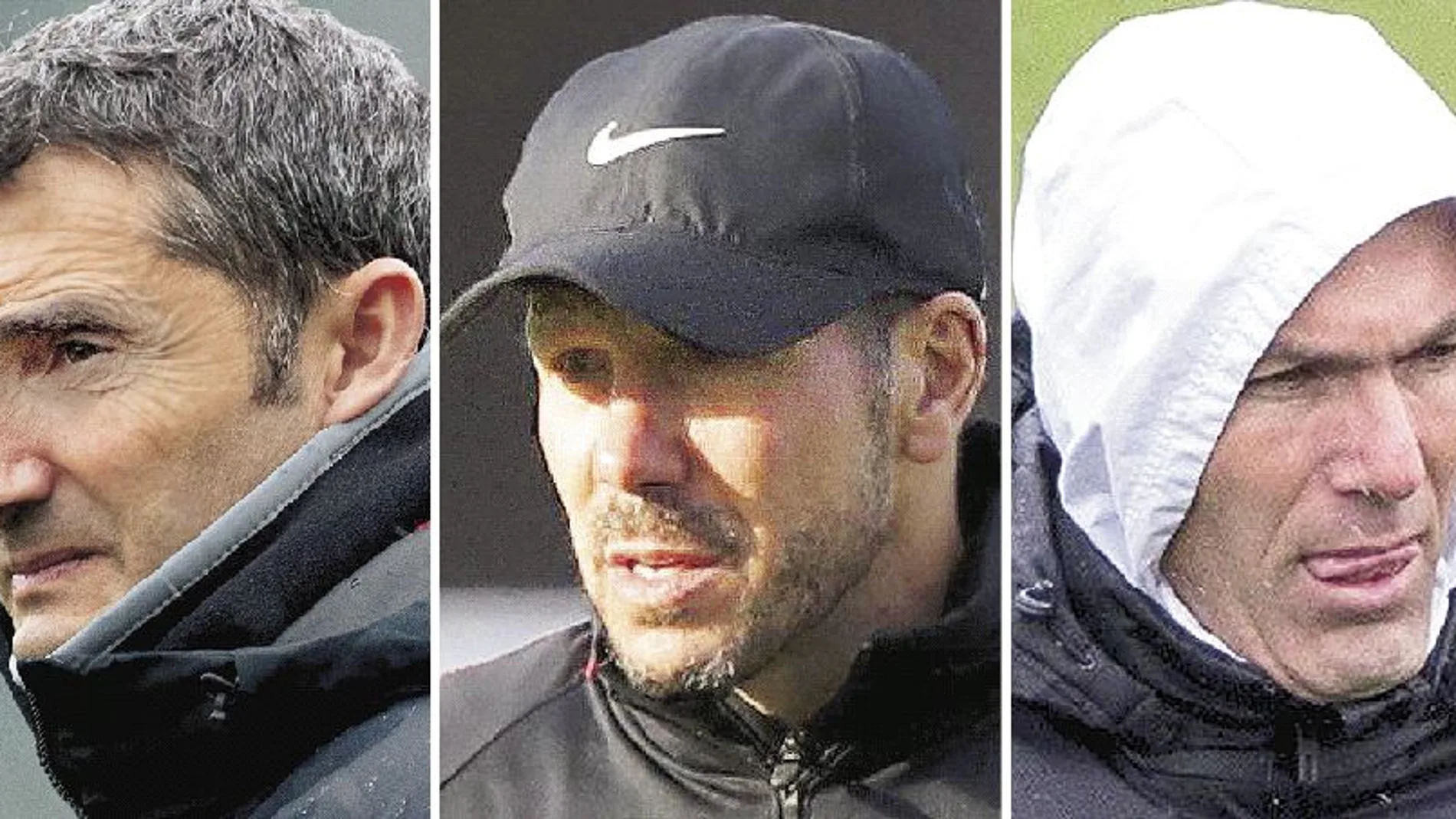 Valverde, Simeone y Zidane, entrenando esta semana