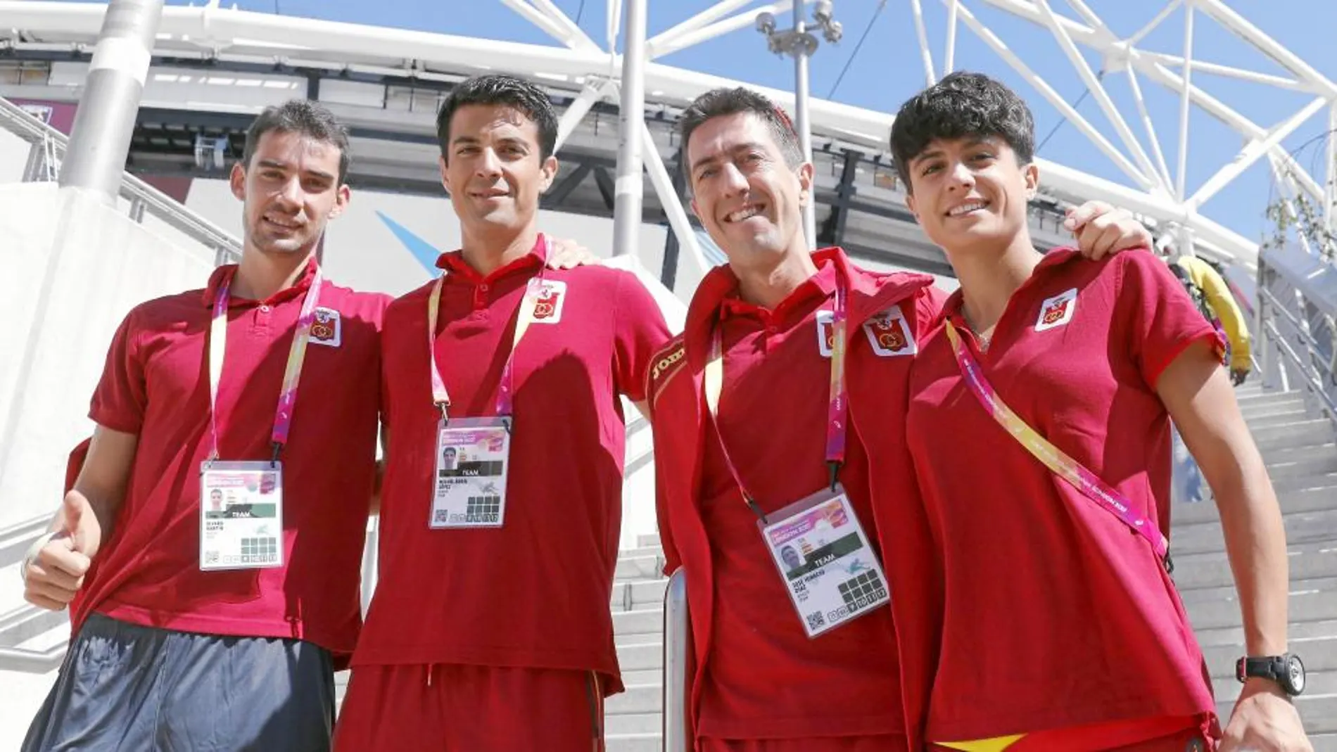 Álvaro Martín, Miguel Ángel López, José Ignacio Díaz y María Pérez