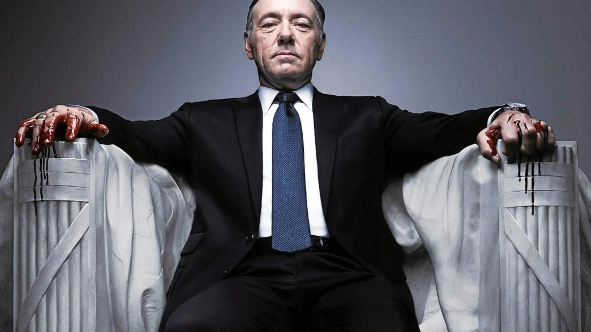 El actor, en una imagen promocional de «House of Cards», en la que interpreta a Frank Underwood, un político sin escrúpulos