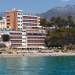 El hotel Balcón de Europa donde ha dado a luz la turista