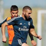 Benzema se ha entrenado esta semana con el resto de la plantilla y hoy está listos para jugar/Foto: realmadrid.com