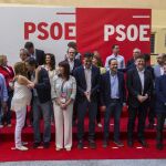 Imagen de archivo de la reunión del Comité Federal del PSOE en la calle Ferráz el 29 05 2015