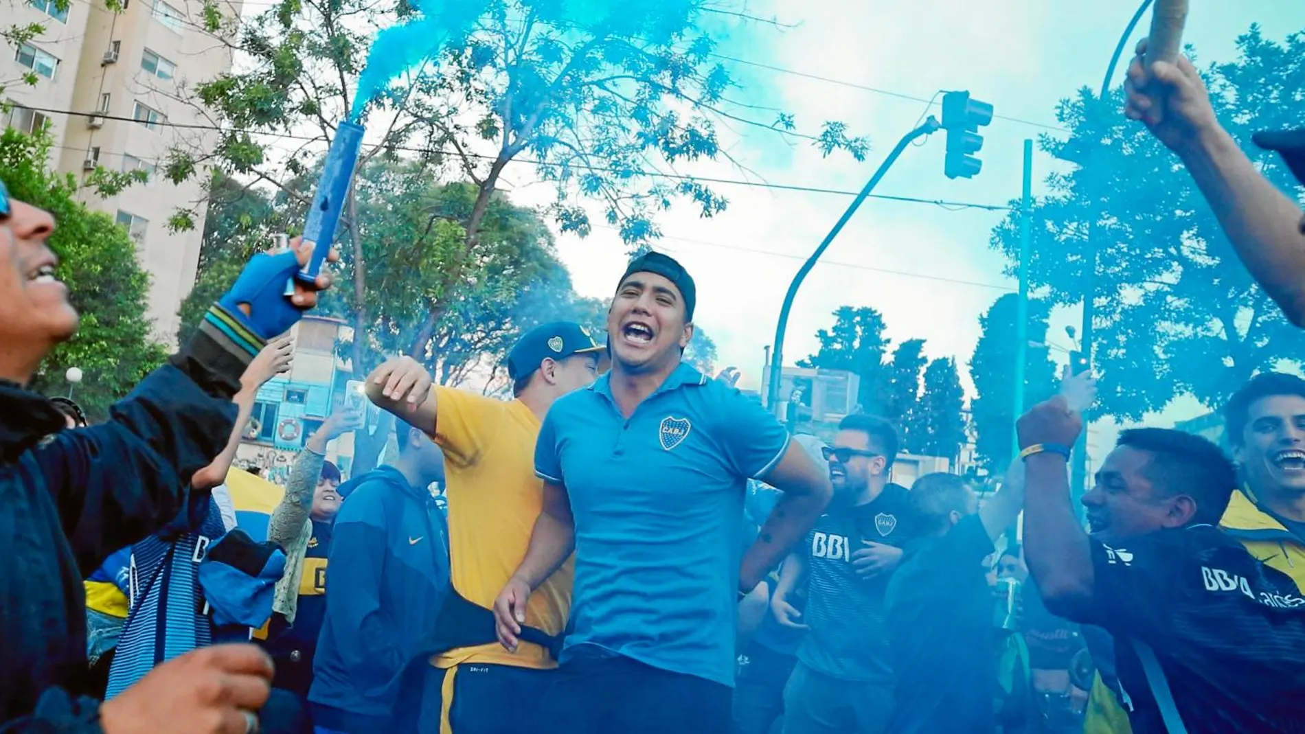 Los seguidores de Boca Juniors se aprestan para venir a Madrid. Los más radicales están controlados por la Policía española y si viajan serán expulsados inmediatamente. Foto: Efe