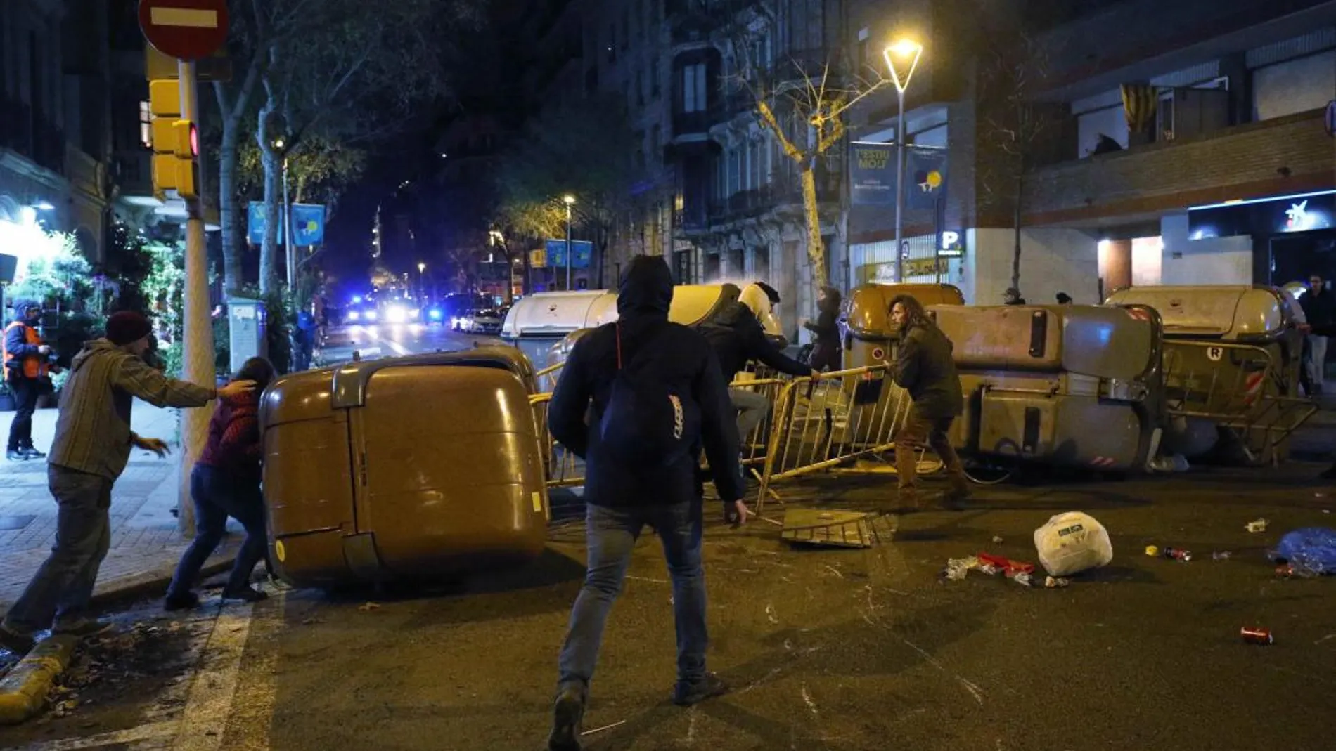 Protestas ayer en Barcelona