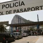 Control policial de acceso a Gibraltar