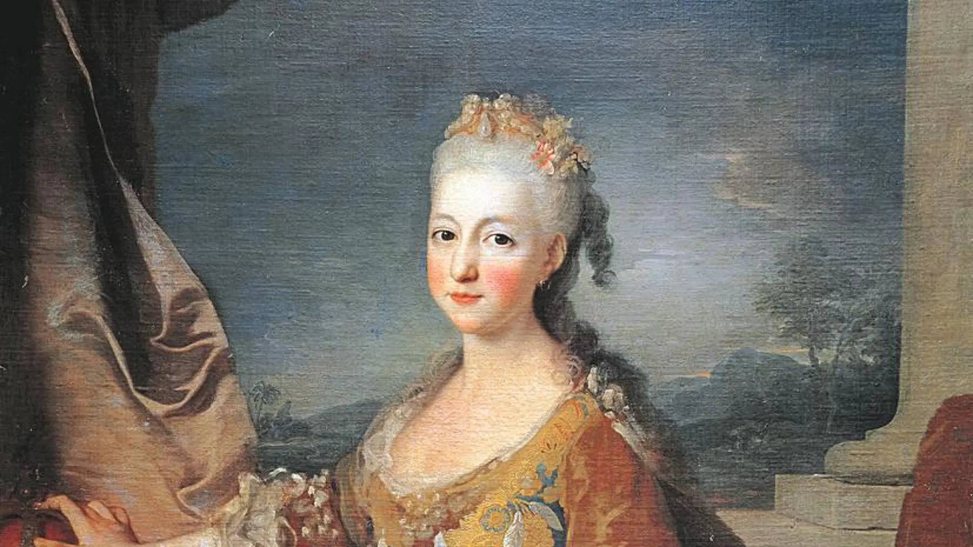 Luisa Isabel de Orleans (1709-1742), reina consorte de España y esposa de Luis I, era sobrina nieta del rey Luis XIV de Francia por parte de su padre y nieta de él por su madre