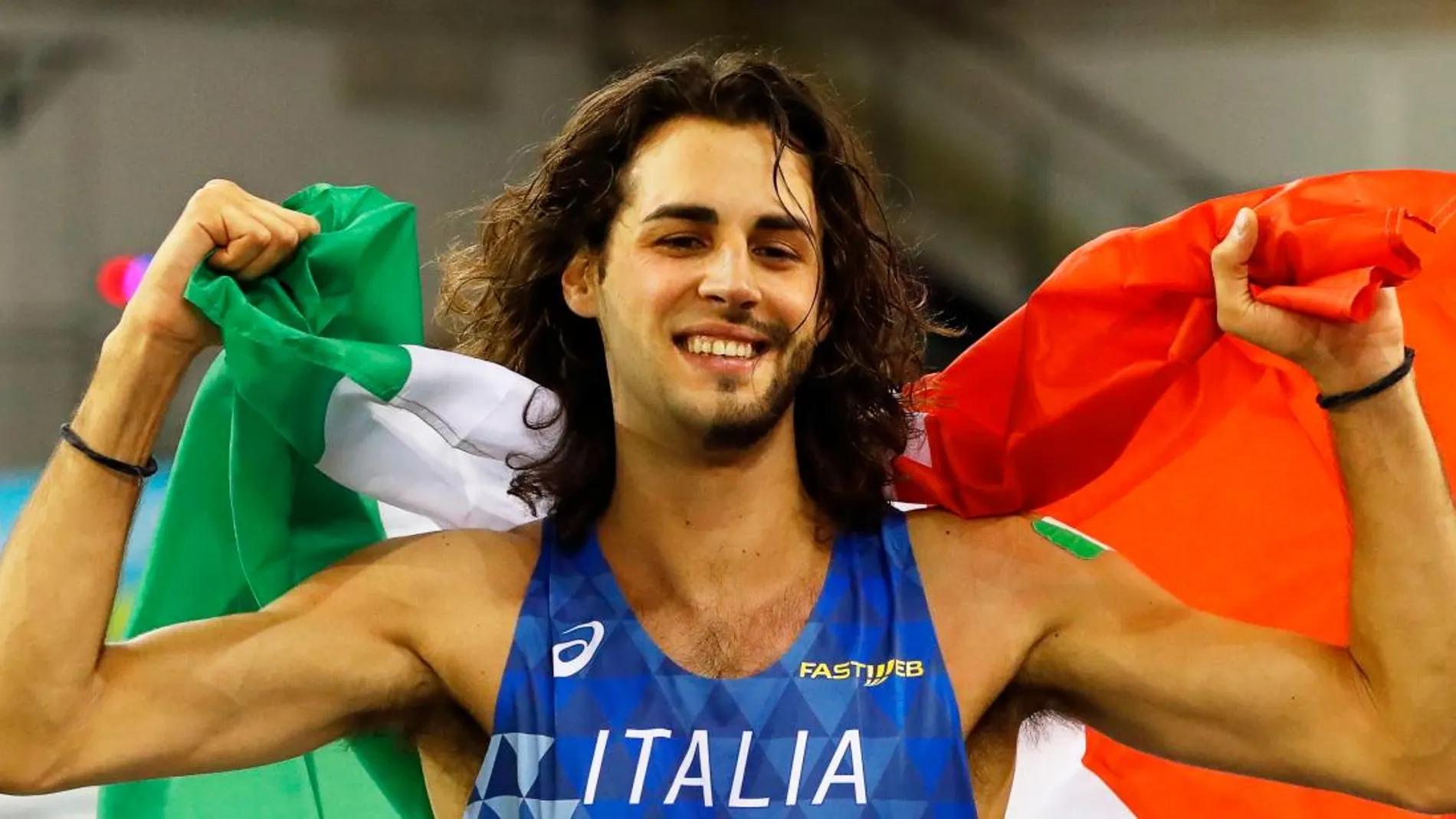 Gianmarco Tamberi, después convertirse en campeón de Europa en salto de altura