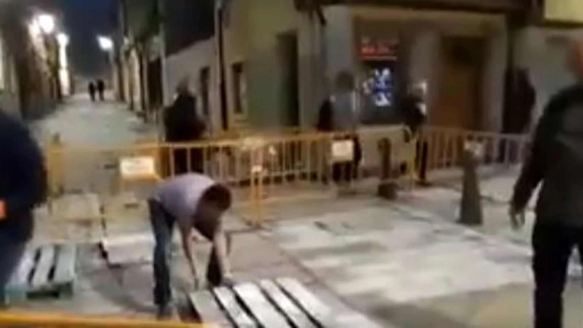 "Capi"antes de caer a la alcantarilla