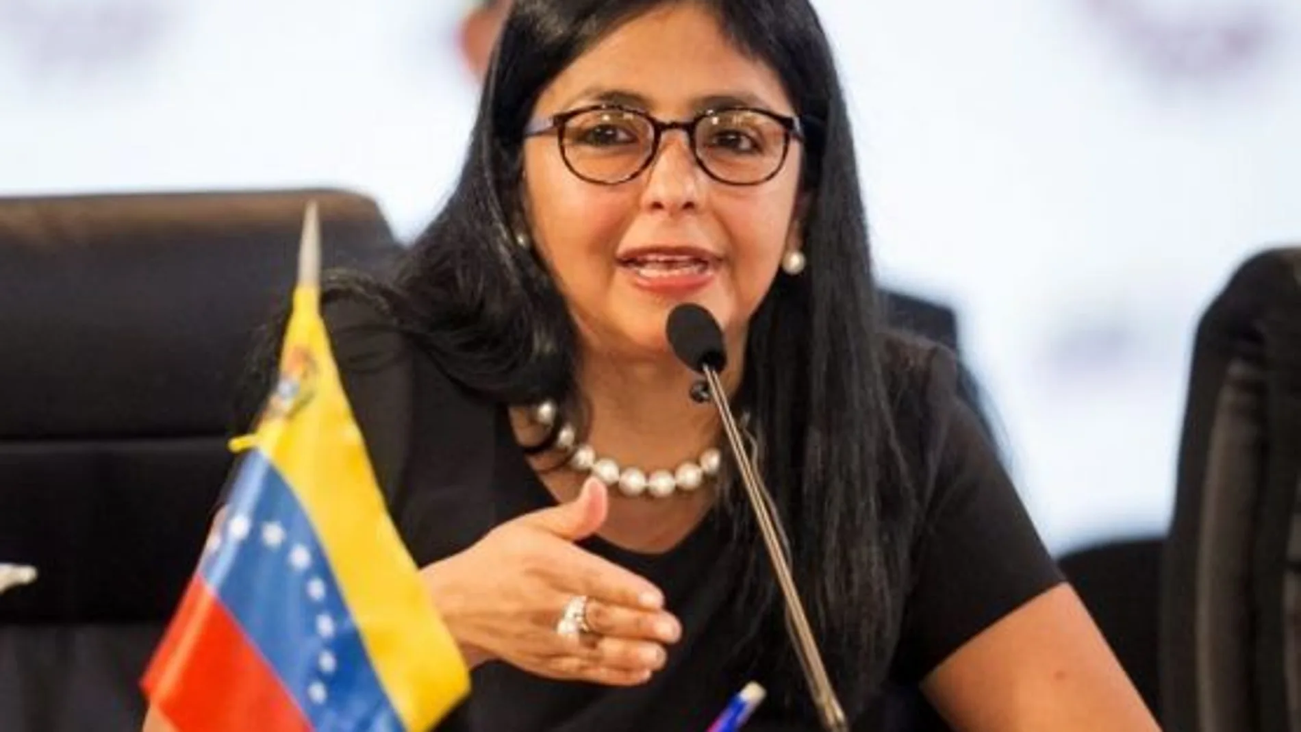 En la imagen, la presidenta de la Asamblea Nacional Constituyente de Venezuela, Delcy Rodríguez