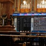 Paneles de la Bolsa de Madrid